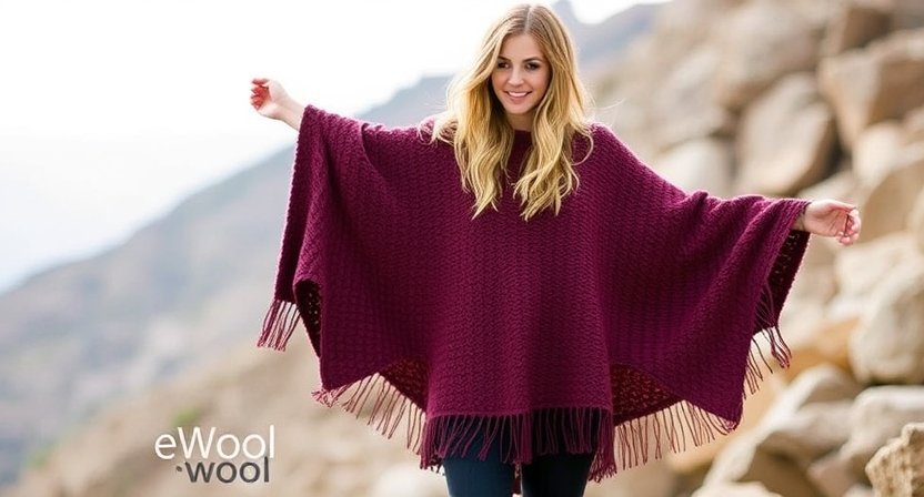 eWools Women’s Poncho: The Ultimate Stylish and Comfortable Winter Wear